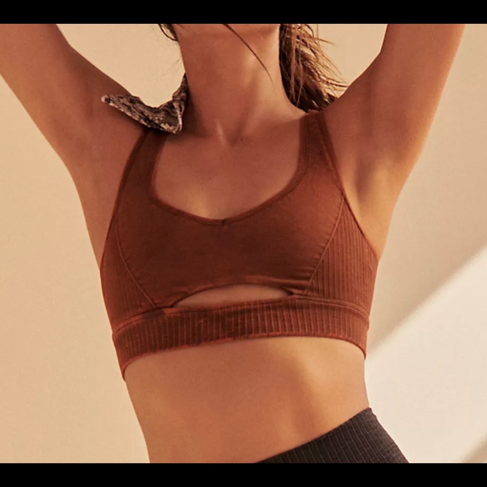 Free People- Good Karma Cutout Bra- Size Small- Blue - Picture 5 of 5